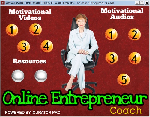 Product picture Online Entrepreneur Coach Software