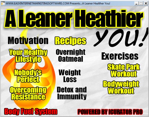 Product picture A Leaner Healthier You Software